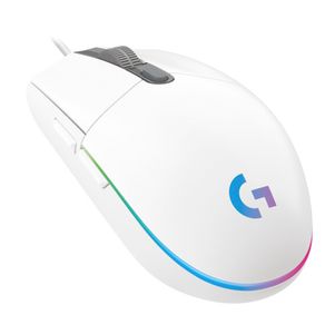 MOUSE-GAMING-LOGITECH-G203-LIGHTSYNC-USB-WHITE--910-005791-