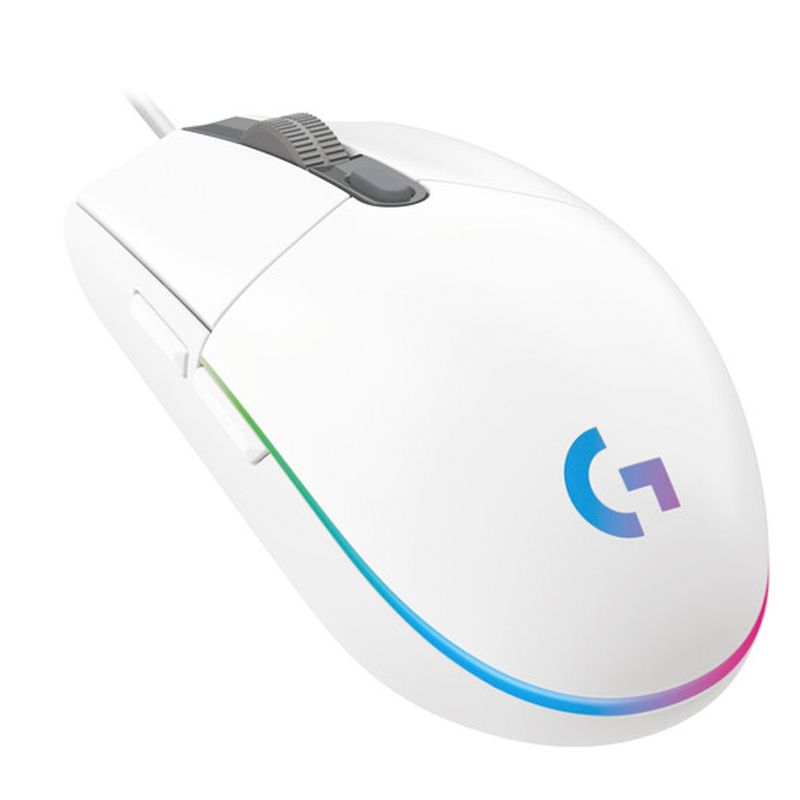 MOUSE-GAMING-LOGITECH-G203-LIGHTSYNC-USB-WHITE--910-005791-
