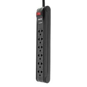 REGLETA-FORZA-6-SALIDAS-110V-220V-BLACK--AU140FOR13--PS-1006B-