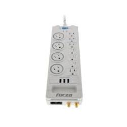 REGLETA-FORZA-SUPRESOR-SOBRETENSION-11-SALIDAS-W-USB-WHITE--FSP-1011USBW-