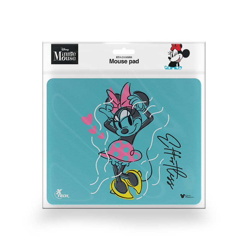 MOUSE-PAD-XTECH-KIDS-MINNIE-MOUSE-AQUAMARINE--XTA-D100MM-