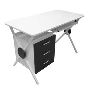 MUEBLE--PC--STAKEN-WHITE-BLACK-MELAMINE-TOP--S-356-