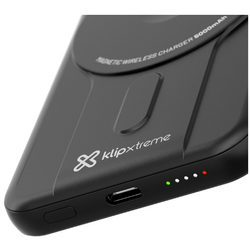 CARGADOR-KLIPX-POWERBANK-WIRELESS-MAGNETIC-5K-USB-C-BLACK--KPB-350-