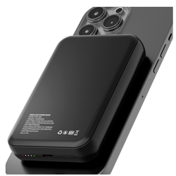 CARGADOR-KLIPX-POWERBANK-WIRELESS-MAGNETIC-10K-USB-C-BLACK--KPB-600-