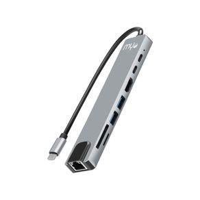 HUB-MYO-8-IN-1-USB-C-TO-HDMI-USB2.0-USB3.0-PD-100W-USB-C-TF-SD-RJ-45--MYO-8IN1-TCHUB-