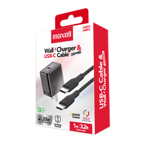 CARGADOR-MAXELL-WALL-CHARGER-20W-PD-USB-C-WITH-CABLE-USB-C-TO-USB-C--348644-
