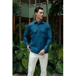 Guayabera-Hanfiel-Navy---SFront-View8397442