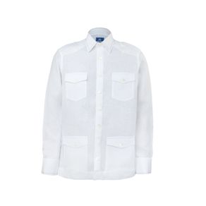 Guayabera-Safari-100--Linen-IRL-M-L-White---MFront-View8398135