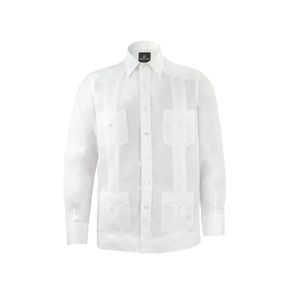 Guayabera-Moda-Dominicana-Luxxo-White---SFront-View8397454